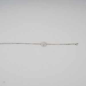 AGOR 925 Sterling Silver CZ Diamond Bracelet | Elegant Sparkling Silver Tennis Bracelet for Women